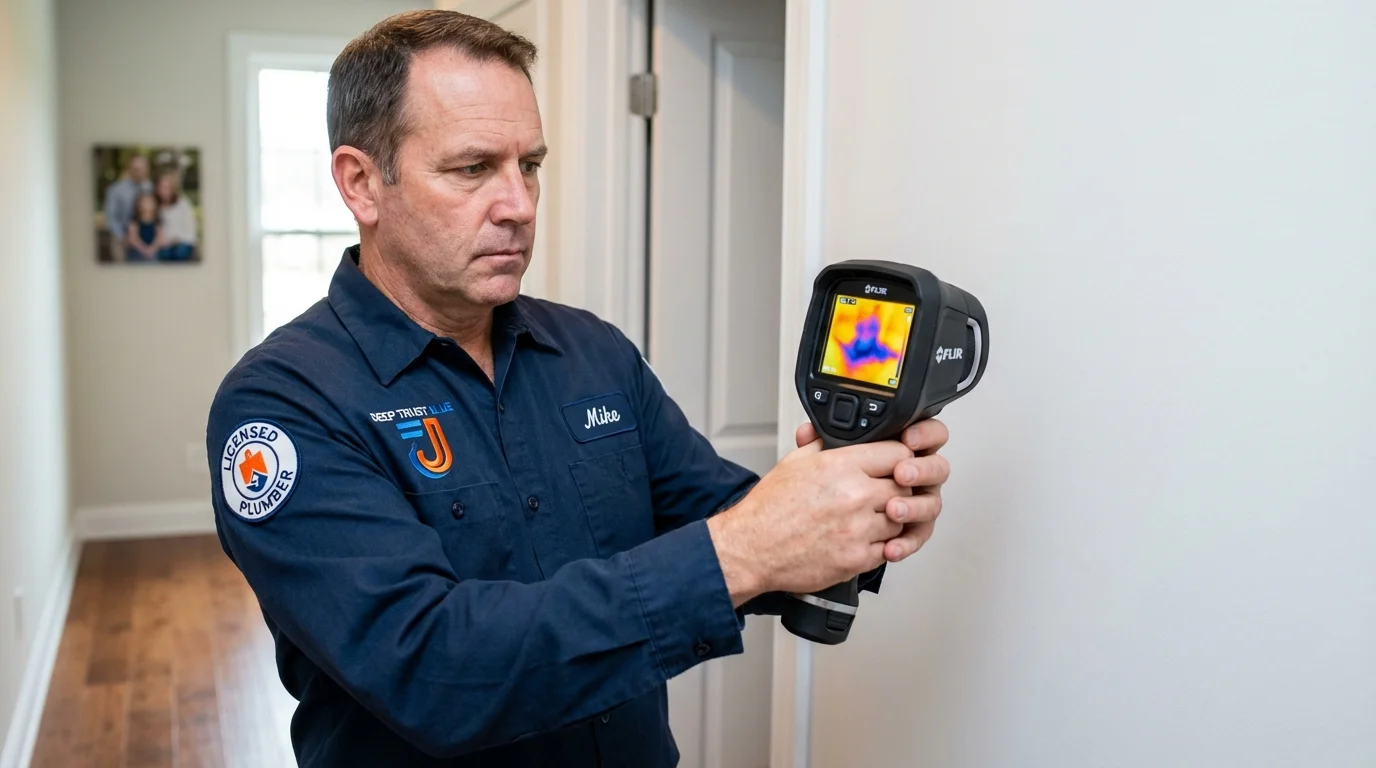 Thermal imaging leak detection by Johns Plumbing LLC in North Apollo